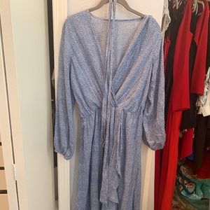 SHEIN maxi wrap dress